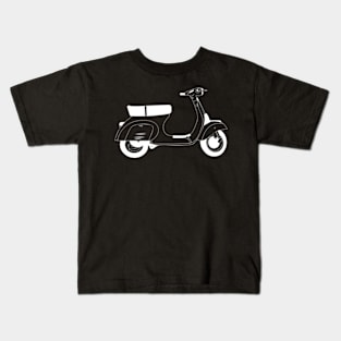 Vespa 50 Special White Outline Kids T-Shirt